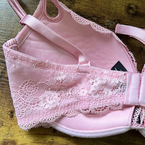 Victoria’s Secret Pink Floral Lacey Push Up Bra - Picture 7 of 11